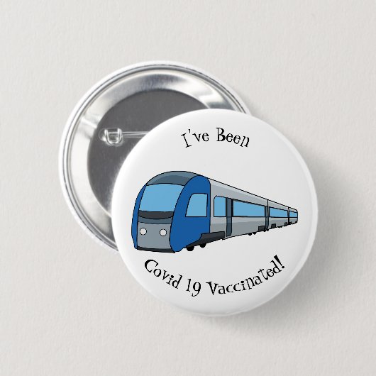 Badge Rond 5 Cm Illustration d'un train électrique (Devant & derrière)