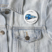 Badge Rond 5 Cm Illustration d'un train électrique (En situation)