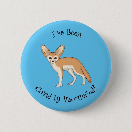 Badge Rond 5 Cm Illustration Fennec fox (Devant)
