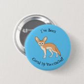Badge Rond 5 Cm Illustration Fennec fox (Devant & derrière)