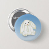 Badge Rond 5 Cm Illustration mignonne de lapin (Devant & derrière)