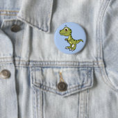 Badge Rond 5 Cm Illustration Mignonne D'Un Rex Tyrannosaurus. (En situation)