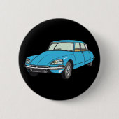 Badge Rond 5 Cm Illustration Minimaliste Blue DS19 La Déesse (Devant)