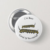 Badge Rond 5 Cm Illustration Monarch caterpillar (Devant & derrière)