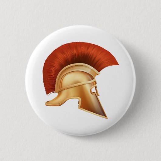 Badge Rond 5 Cm Illustration spartiate de casque (Devant)