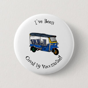 Badge Rond 5 Cm Illustration Tuk tuk