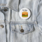 Badge Rond 5 Cm Illustration vectorielle de Burger (En situation)