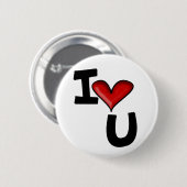 Badge Rond 5 Cm ilovu (Devant & derrière)