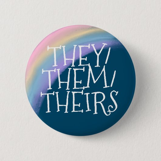 Badge Rond 5 Cm Ils Leur Pronoun (Devant)