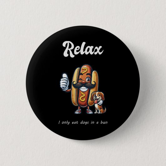 Badge Rond 5 Cm Ils Mangent Des Chiens Chats Animaux Trump Kamala  (Devant)