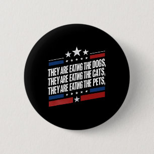 Badge Rond 5 Cm Ils mangent les chiens les chats les animaux de co