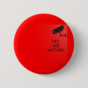 Badge Rond 5 Cm Ils observent