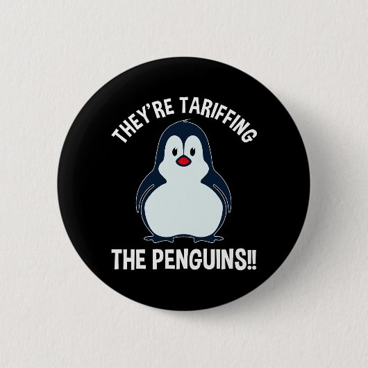Badge Rond 5 Cm Ils sont en train de dévorer les pingouins ! ! (Devant)
