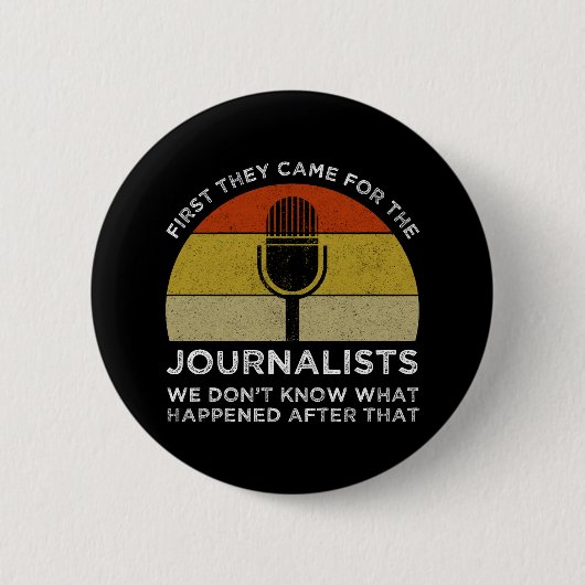 Badge Rond 5 Cm Ils Sont Venus Pour La Première Fois Pour Les Jour (Devant)