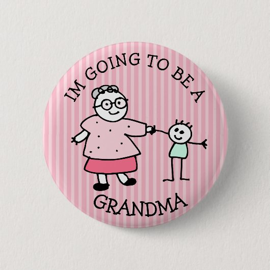 Badge Rond 5 Cm Im allant être un bouton de faire-part de (Devant)