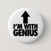 Badge Rond 5 Cm Im Avec Génie (Devant)