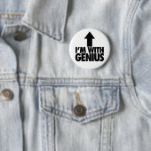 Badge Rond 5 Cm Im Avec Génie (En situation)