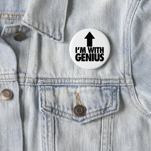 Badge Rond 5 Cm Im Avec Génie (En situation)