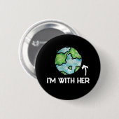 Badge Rond 5 Cm im avec sa science (Devant & derrière)