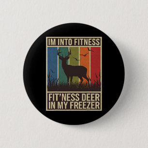 Badge Rond 5 Cm Im Dans Fitness Fit Ness Deer Freezer Hommes Femme