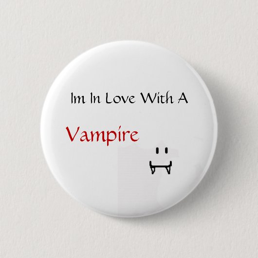 Badge Rond 5 Cm im dans l'amour avec un vampire (Devant)