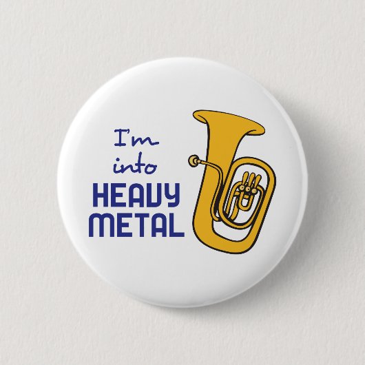 BADGE ROND 5 CM IM DANS LE MÉTAL LOURD (Devant)