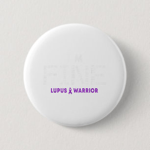 Badge Rond 5 Cm Im Fine Lupus Guerrier Lupus Mois de sensibilisati