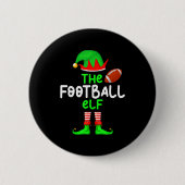 Badge Rond 5 Cm I'm The American Football Elf Christmas Matching P (Devant)