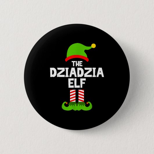 Badge Rond 5 Cm I'm The Dziadzia Elf Christmas Family Pajama Funny (Devant)