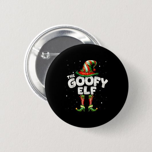 Badge Rond 5 Cm I'm The Elf Family Matching Group Christmas (Devant & derrière)