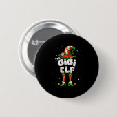 Badge Rond 5 Cm I'm The Gigi Elf Family Matching Group Christmas (Devant & derrière)