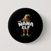 Badge Rond 5 Cm I'm The Nana Elf Family Matching Group Christmas (Devant)