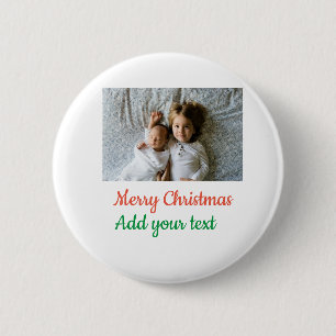 Badge Rond 5 Cm Image de texte coloré minimaliste simple ajoutez v