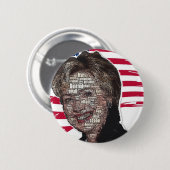 Badge Rond 5 Cm Image d'escroquerie d'email de Hillary (Devant & derrière)