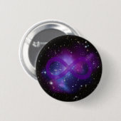 Badge Rond 5 Cm Image d'espace violet (Devant & derrière)