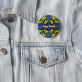 Badge Rond 5 Cm Imaginaire Daffodil Spring (En situation)