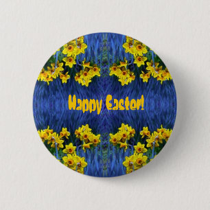 Badge Rond 5 Cm Imaginaire Daffodil Spring