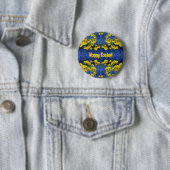 Badge Rond 5 Cm Imaginaire Daffodil Spring (En situation)