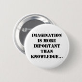 Badge Rond 5 Cm Imagination (Devant & derrière)