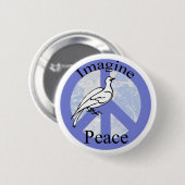Badge Rond 5 Cm Imaginez la paix (Devant & derrière)