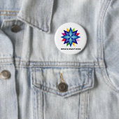 Badge Rond 5 Cm Imaginez Star (En situation)