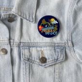 Badge Rond 5 Cm Imaginez un monde dans la paix (En situation)