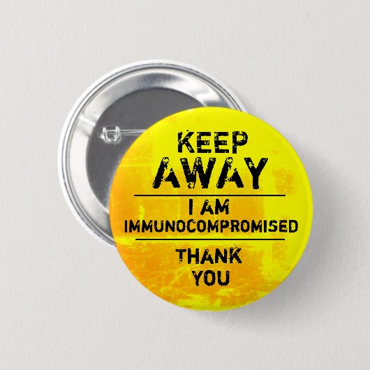 Badge Rond 5 Cm Immunocompromis (Devant & derrière)