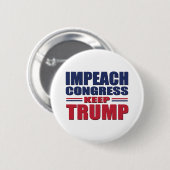Badge Rond 5 Cm Impeach-Congress-Keep-Trump (Devant & derrière)