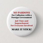 Badge Rond 5 Cm Impersion — Pas de pardon pour collusion (Devant)
