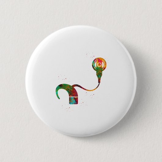 Badge Rond 5 Cm Implant cochléaire (Devant)