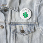 Badge Rond 5 Cm Impossible de toucher ce Cool Cactus (En situation)