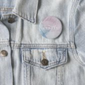 Badge Rond 5 Cm Impression Abstraite violet délicate avec nom (En situation)