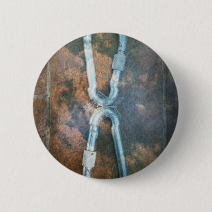 Badge Rond 5 Cm Impression d'art Carabiners liés