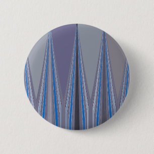 Badge Rond 5 Cm Impression d'art chevron bleu, violet, gris